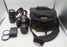 Canon EOS Rebel T1i com lente EF-S 18-55mm e lente 75-300mm *não testada*, usado comprar usado  Enviando para Brazil