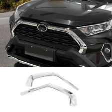 Para Toyota RAV4 2019-2024 tampa tira grade grade frontal central cromada 2 peças comprar usado  Enviando para Brazil