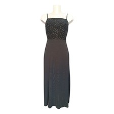 Giorgio Armani 1990s Black Label Archive Black Beaded Fitted evening dress 40 S, usado comprar usado  Enviando para Brazil