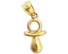 Berloque de chupeta de ouro 14K comprar usado  Enviando para Brazil