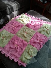 Handknitted baby shawl for sale  BURGESS HILL