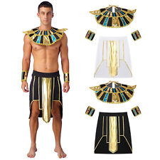 Egito Antigo Masculino Sr. Fantasia de príncipe gladiador role play guerreiro arnês toga comprar usado  Enviando para Brazil