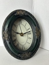 Prateleira de quartzo rústica relógio decorativo operado por bateria verde pergaminho elegante comprar usado  Enviando para Brazil