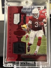 2018 Panini Plates & Patches Gridiron Gear Red #/10 David Johnson #FC-DJ segunda mano  Embacar hacia Mexico