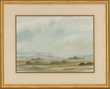 Contemporary watercolor rural for sale  BRADFORD-ON-AVON