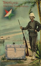 Libia cartolina baule usato  Roma