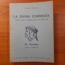 Divina commedia. paradiso. usato  Diano San Pietro