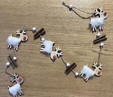 Wooden reindeer hanging for sale  LICHFIELD