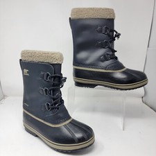 Botas de neve Sorel Youth Kids tamanho 5 pacote couro isolado inverno preto, usado comprar usado  Enviando para Brazil