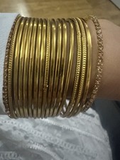 Gold bangles set for sale  NUNEATON
