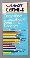 Air airline timetable for sale  BRIGHTON