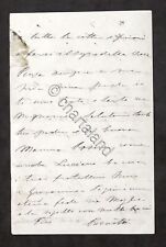 Lettera autografo ricciotti usato  Vimodrone