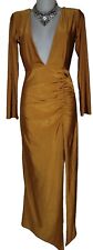 Gold bodycon ruched for sale  Columbus