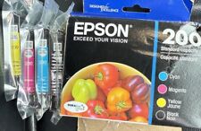 Tinta Epson 200 preta ciano magenta amarela T200120-BCS T200120 & T200520 pacote a granel, usado comprar usado  Enviando para Brazil