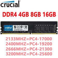Memória RAM DIMM Crucial DDR4 RAM 4GB 8GB 16GB 2133 2400 2666Mhz 3200MHz desktop comprar usado  Enviando para Brazil