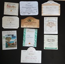 Lot étiquettes vin d'occasion  Sens