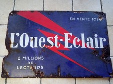 Ancienne plaque emmaillée d'occasion  Le Coudray-Montceaux