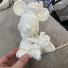 Porcelana Walt Disney Minnie Mouse luz noturna branca osso Schmid com cabo liga/desliga, usado comprar usado  Enviando para Brazil