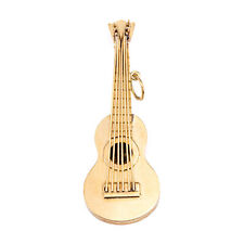 Pingente de violão acústico vintage ouro amarelo 18k joias musicais finas comprar usado  Enviando para Brazil