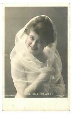 Usado, Cartão postal antigo RPPC Miss Mae Walker atriz cantora dançarina teatro de palco  comprar usado  Enviando para Brazil