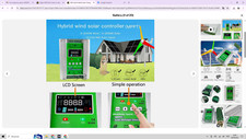 Usado, Controlador de carga solar eólica híbrido Wi-Fi 300W MPPT 12/24/48V regulador de bateria comprar usado  Enviando para Brazil