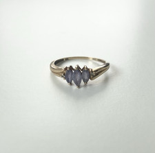 9ct gold iolite for sale  BRIDPORT