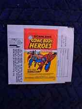 Marvel Comic Book Heroes chiclete cartão comercial embrulho 1974 digitalização ÓTIMO estado, usado comprar usado  Enviando para Brazil