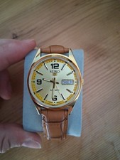 Seiko men gold for sale  AYLESBURY
