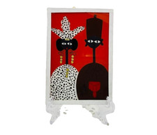 Petit tableau africain d'occasion  Craponne