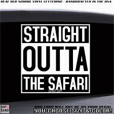 Usado, Adesivo de vinil Straight Outta The Safari grande jogo caçador caça viagem  comprar usado  Enviando para Brazil