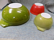 3~Tigelas de Mistura PYREX VERDE VERDE 441, 444 e Vermelho #402 Cozinha Vintage EUA comprar usado 3~Tigelas de Mistura PYREX VERDE VERDE 441, 444 e Vermelho #402 Cozinha Vintage EUA comprar usado  Enviando para Brazil