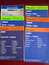Horaires sncf .dépliants.ann� d'occasion  Fumay