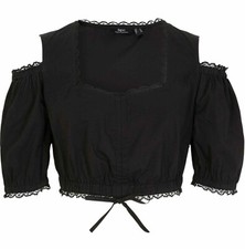 Dirndlbluse spitze schwarz gebraucht kaufen  Kiel