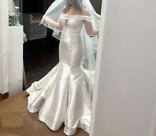 Satin brautkleid hochzeitsklei gebraucht kaufen  Berlin