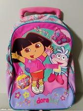 Usado, Vintage Dora The Explorer Adorável! Bagagem com rodas mochila rolante tamanho completo comprar usado  Enviando para Brazil