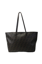 Bolsa de mão feminina Fendi couro marrom monograma logotipo shopper, usado comprar usado  Enviando para Brazil