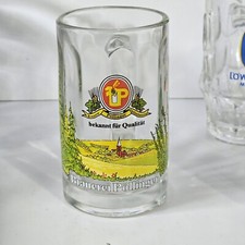 Caneca de cerveja de vidro Brauerei Pollinger 0,25 litros 5" de altura comprar usado  Enviando para Brazil