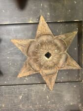 1 X DESLUMBRANTE PLACA DE PATRESS ANTIGA, DESIGN DE FLOR ESTRELA PLACA DE GRAVATA DE PAREDE DE FERRO comprar usado  Enviando para Brazil