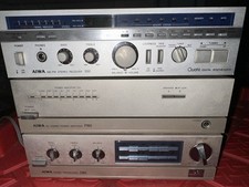 Aiwa Vintage Mini Sistema Estéreo, P80, C80, Receptor S50, Amplificador, Sistema Combo comprar usado  Enviando para Brazil