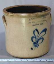 Antique stoneware crock for sale  Tenants Harbor