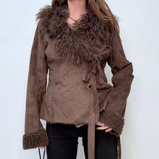 Brown flared mongolian for sale  UK