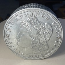 Usado, Cofrinho vintage Morgan Dollar ótima forma - Banco de moedas - Appx 5” comprar usado  Enviando para Brazil