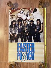 Pôster Faster Pussycat original 22x34 1988 comprar usado  Enviando para Brazil