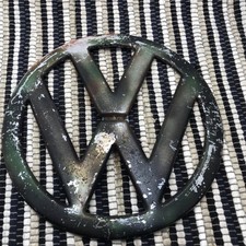 Emblema emblema nariz Volkswagen Bus 12,25" 55-67 OEM pátina VW Van T1 comprar usado  Enviando para Brazil