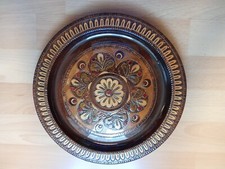 Drewniany talerz, z PRLU, Cepelia- średnica 28 cm na sprzedaż  PL