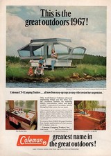 1967 Coleman CT-180 trailer barraca de acampamento impressão colorida original anúncio  comprar usado  Enviando para Brazil