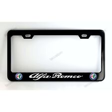 Quadro de placa de licença preto Alfa Romeo feito sob medida de metal revestido a pó comprar usado  Enviando para Brazil