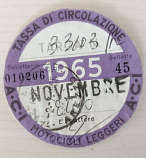 Bollo aci 1965 usato  Perugia