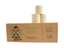 Rolo de papel higiênico ecológico de bambu Bobbi, 24 rolos, 3 camadas não branqueado 200 folhas comprar usado  Enviando para Brazil