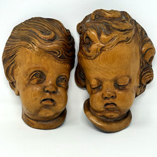 Pair carved wood for sale  Suffolk
